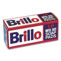 Scouring Pads & Sticks | Brillo SP1210BRILLO 4 in. x 4 in. Hotel Size Soap Pad - Charcoal/Pink (10/Box) image number 1