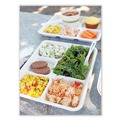 Food Trays & Liners | World Centric TR-SC-5C-LFS 5-Compartments 8.5 in. x 10.24 in. x 1.01 in. Paper Fiber Trays - Natural (400/Carton) image number 3