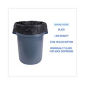 Low-Density Trash Bags | Boardwalk H8046HBK 40 in. x 46 in. 45 gal. 0.7 mil Linear Low Density Industrial Flat Pack Can Liners - Black (100/Carton) image number 3
