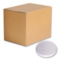 Cup Lids | WinCup 222086 Plastic Lids for 8 oz to 16 oz Cups/5 oz to 10 oz Bowls - White (500/Carton) image number 1