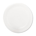 Plates | Dart 9PWQR 9 in. Diameter Quiet Classic Laminated Foam Dinnerware Plate - White (125/Pack) image number 0
