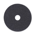 Floor Pads-Stripping | Boardwalk BWK4017BLA 17 in. Diameter Stripping Floor Pads - Black (5/Carton) image number 1