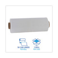 Low-Density Trash Bags | Boardwalk K7663WCK 60 Gallon 2.7 mil 38 in. x 63 in. Industrial Drum Liners Rolls - Clear (50/Carton) image number 4