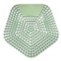 Toilet & Urinal Deodorizers | Boardwalk WCBX-P-010I010I-02-AAS80- 0.11 oz WCBasix Urinal Screen - Cucumber Twist Scent, Green (10/Box) image number 3