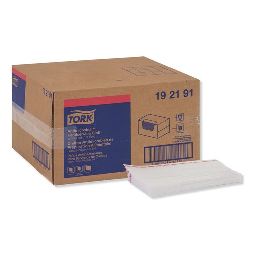 Cleaning Cloths & Wipes | Tork 192191 13 in. x 24 in. Foodservice Cloth - White (150/Carton) image number 0