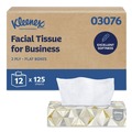 Facial Tissues | Kleenex 03076 2-Ply Facial Tissue for Business - White (12 Boxes/Carton) image number 0