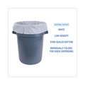 Low-Density Trash Bags | Boardwalk H8046TWK 40 in. x 46 in. 45 gal. 0.9 mil Linear Low Density Industrial Can Liners - White (100/Carton) image number 3