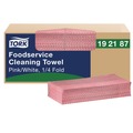 Cleaning Cloths & Wipes | Tork 192187 1-Ply 6 x 10.75 Foodservice Cleaning Towel - Pink (1/Carton) image number 0