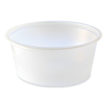 Fabri-Kal 000000000009500516 3.25 oz Portion Cups - Translucent (125/Sleeve, 20 Sleeve/Carton)