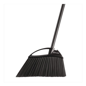 O-Cedar 168215EA 48 in. Handle Outdoor PowerCorner Angle Broom - Black/Gray