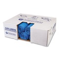 High-Density Trash Bags | Inteplast Group BRS404818BL 60 Gallon 18 mic 40 in. x 48 in. High-Density Commercial Can Liners - Blue (200/Carton) image number 0