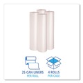 Low-Density Trash Bags | Boardwalk X8647SCKR01 43 in. x 47 in. 1.1 mil 56 gal Low Density Repro Can Liners - Clear (100/Carton) image number 3