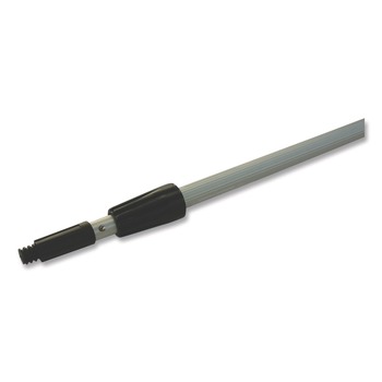EXTENSION POLES AND HANDLES | Boardwalk 96149-BWK 8 ft. Two-Sections Aluminum Extension Pole - Silver/Black