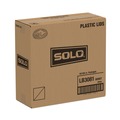 Cup Lids | SOLO LB3081-00007 Lift Back and Lock Tab Lids for 8 oz. Cups - White (1000/Carton) image number 3