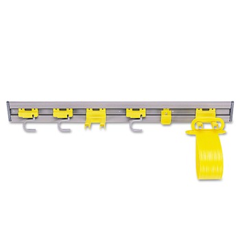 TOOL STORAGE AND ORGANIZERS | Rubbermaid Commercial FG199300GRAY 34 in. x 3.25 in. x 4.25 in. Closet Organizer/Tool Holder - Gray