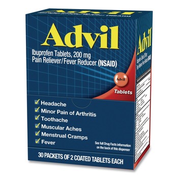 PRODUCTS | Advil 64008 Ibuprofen Tablets Refill Packs (30/Box)