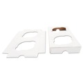 Perforated Roll & Hand Towels | SCT SCH 10004 7.88 in. x 3.88 in. x 0.88 in. 2-Cupcake Paper Holder Inserts - White/Brown (200/Bundle) image number 0