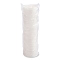 Cup Lids | Dart 8FTL Lift 'n' Lock 8 oz. Foam Cup and Container Lids - White (1000/Carton) image number 1