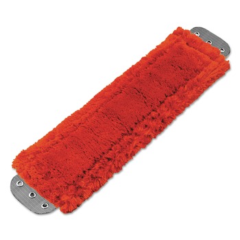 MOP HEADS | Unger MM40R 16 in. x 5 in. Microfiber Heavy-Duty Mop Head - Red