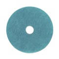 Floor Pads-Cleaning, Buffing & Polishing | Boardwalk BWK4020AQU 20 in. Diameter Burnishing Floor Pads - Aqua (5/Carton) image number 1