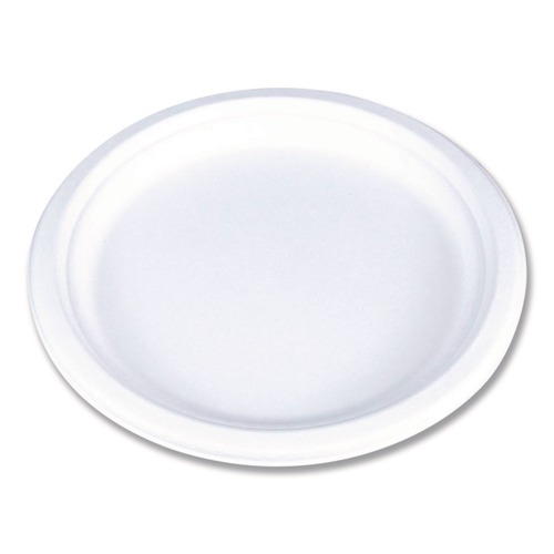 Perforated Roll & Hand Towels | SCT 18160WPF ChampWare Molded Fiber Tableware, Molded Fiber Plate, 10-in dia, White, 125 Plates/Sleeve, 4 Sleeves/Carton image number 0