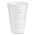 Medical Cups & Accessories | Dart 16J16GRA 16 oz. Graduated Foam Medical Cups - White (1000/Carton) image number 2