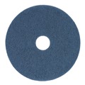Floor Pads-Stripping | Boardwalk BWK4013BLU 13 in. Diameter Scrubbing Floor Pads - Blue (5/Carton) image number 0