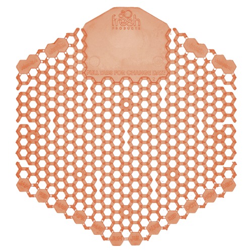 Toilet & Urinal Deodorizers | Fresh Products 3WDS-F-010I060M-04 Wave 3D Urinal Deodorizer Screen - Mango Scent, Orange (10/Box) image number 0