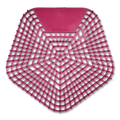 Toilet & Urinal Deodorizers | Boardwalk WCBX-P-010I010I-01-AAS80- 0.11 oz Anti-Splash Urinal Screen - Apple Cinnamon Scent/Red (10/Carton) image number 0