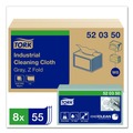 Perforated Roll & Hand Towels | Tork 520350 1-Ply 12.6 in. x 15.16 in. Industrial Cleaning Cloths - Gray (55/Carton) image number 3