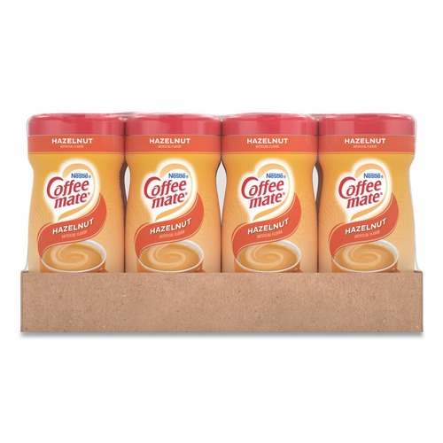 Creamers | Coffee-Mate 12036068 15 oz. Canister Non-Dairy Powdered Creamer - Hazelnut (12/Carton) image number 0