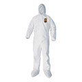 Cleaning Cloths & Wipes | Ansell KCC 44336 A40 Elastic-Cuff Ankle Hood and Boot Coveralls - 3X-Large White (25/Carton) image number 0