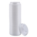 Cup Lids | Boardwalk BWKHOTWH8 Plastic Hot Cup Lids for 8 oz. Hot Cups - White (50/Sleeve, 20 Sleeves/Carton) image number 3