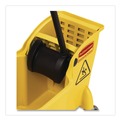 Buckets & Wringers | Rubbermaid Commercial FG738000YEL Tandem 31 Quart Reverse Mop Bucket/Wringer Combo - Yellow image number 3