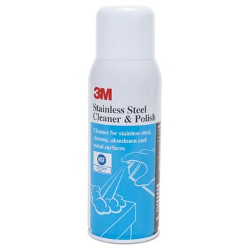 3M 59158 10 oz. Aerosol Spray Stainless Steel Cleaner and Polish - Lime Scent