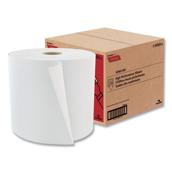 | Cascades PRO W501 10 in. x 13 in. Tuff-Job S500 High Performance Wipers - White (1 Roll/Carton)