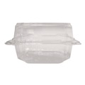 Perforated Roll & Hand Towels | Karat FP-HC66PET-1C PET Plastic Hinged Container 6 x 6 x 3.3 Clear Plastic (500/Carton) image number 5