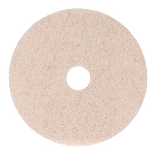 Floor Pads-Cleaning, Buffing & Polishing | Boardwalk BWK4019NHE 19 in. Diameter Natural Hog Hair Burnishing Floor Pads - Tan (5/Carton) image number 0