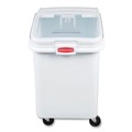 Food Storage Containers & Lids | Rubbermaid Commercial FG360388WHT 18 in. x 29.75 in. x 28 in. 30.86 gal. ProSave Mobile Plastic Ingredient Bin - White image number 3