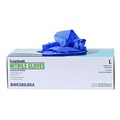 Food Service Disposable & Single Use Gloves | Boardwalk 380LCTA 380 Series 4 mil Thick 9.5 in. Long Powder-Free Disposable General-Purpose Nitrile Gloves - Large, Blue (100/Box, 10 Boxes/Carton) image number 3