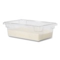 Food Storage Containers & Lids | Rubbermaid Commercial FG330900CLR 3.5 Gallon Capacity 18 in. x 12 in. x 6 in. Food Tote Box - Clear image number 2