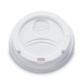 Cup Lids | Dixie 9542500DX 12 oz. - 20 oz. WiseSize Cup 10 oz. - 16 oz. PerfecTouch Dome Drink-Thru Lids - White (50/Pack) image number 0