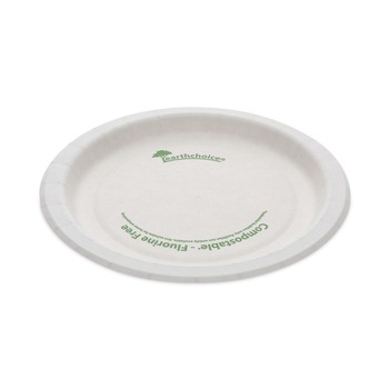 PLATES | Pactiv Corp. PSP06EC EarthChoice Pressware 6 in. dia Compostable Dinnerware, Plate - White (750/Carton)