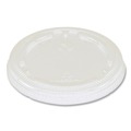 Food Containers & Lids | World Centric CPLCS9F 3.1 in. Diameter x 0.4 in. h PLA Plastic Lids for Fiber Cups - Clear (1,000/Carton) image number 0