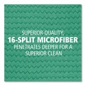 Mop Heads | Rubbermaid Commercial FGQ41800GR00 18 in. Microfiber Dust Pad with Fringe - Green (6/Carton) image number 5
