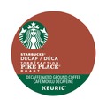 Coffee - Decaffeinated | Starbucks 12434952 Coffee K-Cups Pack - Pike Place Decaf (24/Box) image number 1