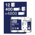 Perforated Roll & Hand Towels | Tork 2465412 Premium 2-Ply Septic Safe Poly-Pack Bath Tissue - White (48/Carton) image number 1