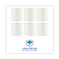 Perforated Roll & Hand Towels | Boardwalk BWK35XTRA 1-Ply 8 in. x 800 ft. Xtra Roll Towels - White (6 Rolls/Carton) image number 3