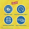 Films | Glad 70441 70 sq. ft. Foot Roll Press'n Seal Food Plastic Wrap (12/Carton) image number 5