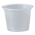 Cups | Dart P100N 1 oz. Polystyrene Portion Cups - Translucent (2500/Carton) image number 2